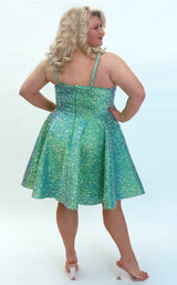 Sydneys Closet SC8125 Iridescent Green