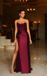 Tina Holly Couture TK551 Burgundy