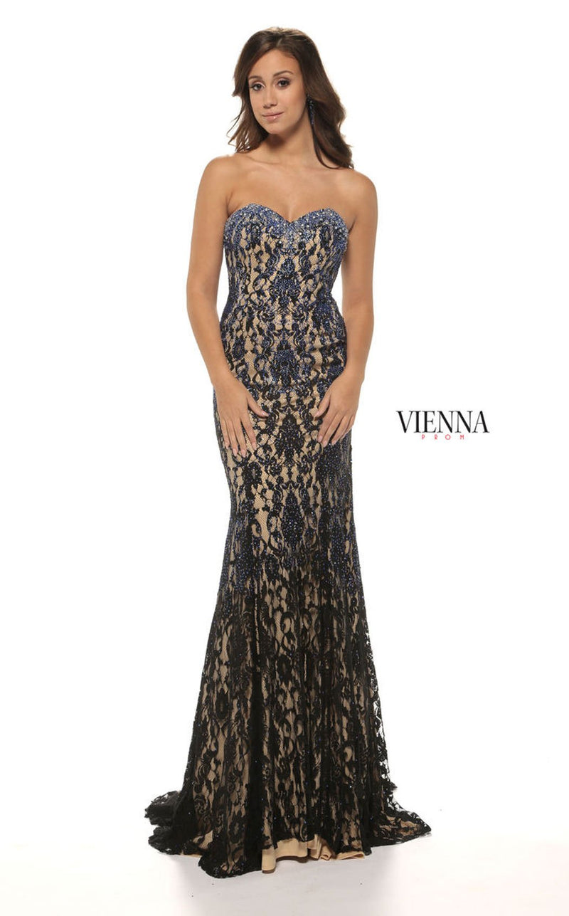 Vienna Prom V9922 Black/Royal