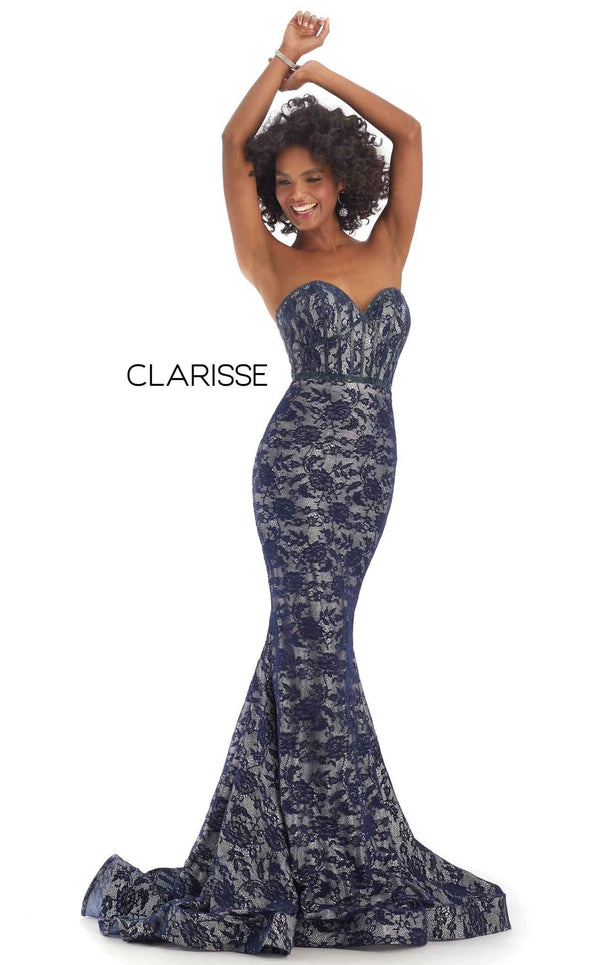 Clarisse 8242 Navy/Silver