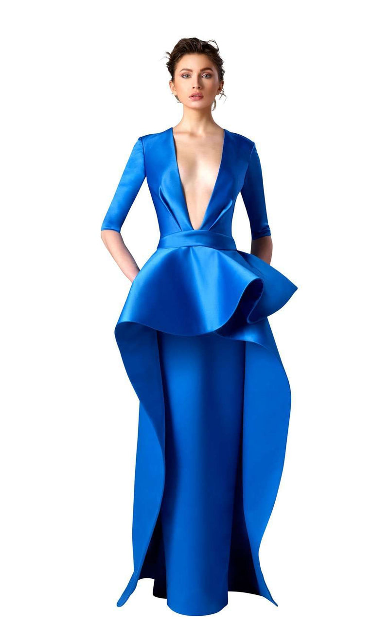 Edward Arsouni Couture 0285 Blue-Satin