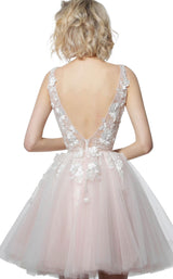 Jovani 63987 Off White/Blush