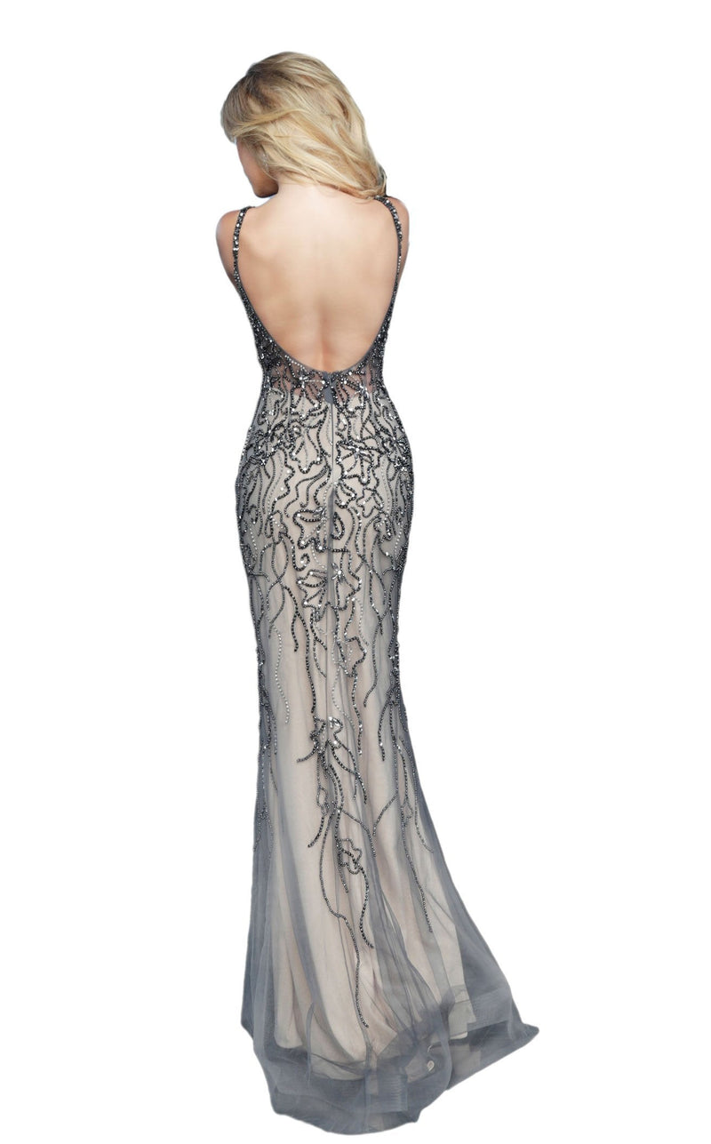 Jovani 64198 Charcoal