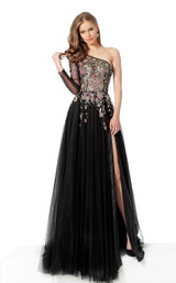 Jovani 66344 Black Multi