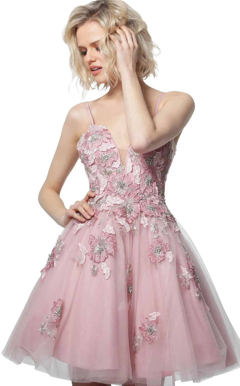 Jovani 67573 Pink-Gold