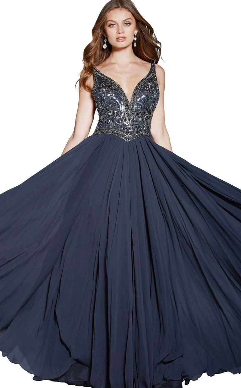 Jovani 48737 Gunmetal