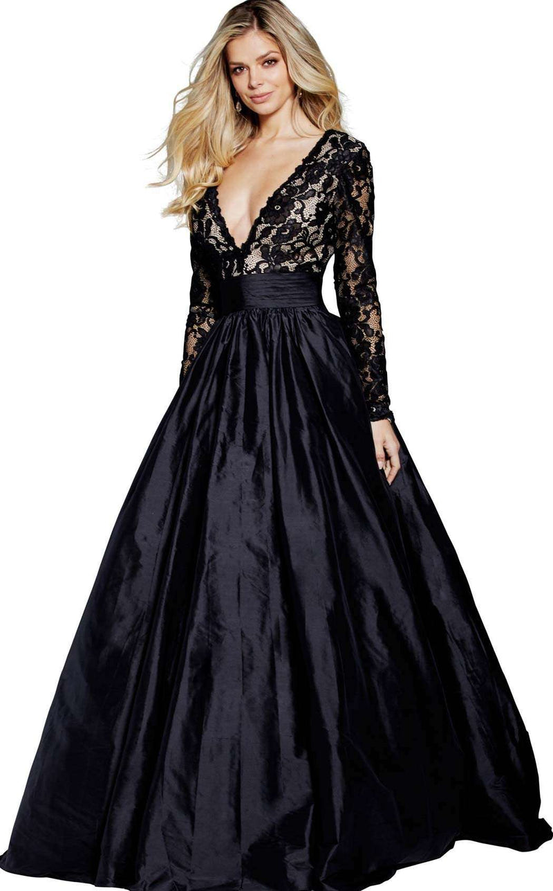 Jovani 57756 Black-Nude