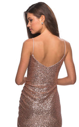 La Femme 28227 Dress Rose Gold