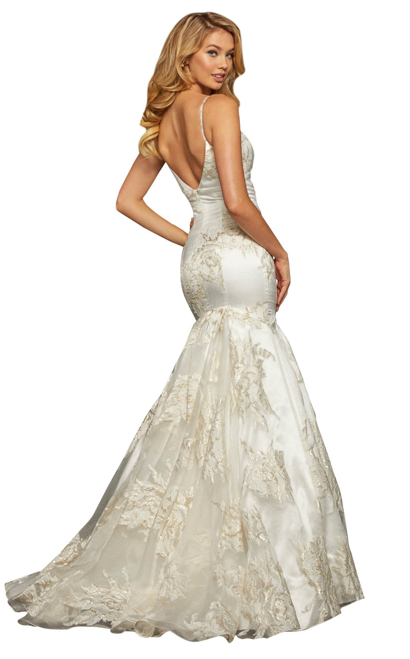 Sherri Hill 52951 Ivory/Gold