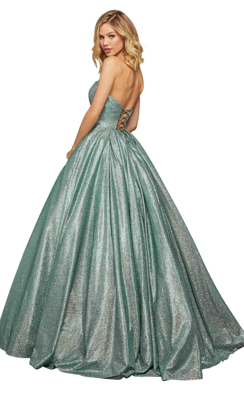 Sherri Hill 52959 Aqua