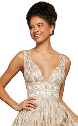 Sherri Hill 52965 Ivory-Gold