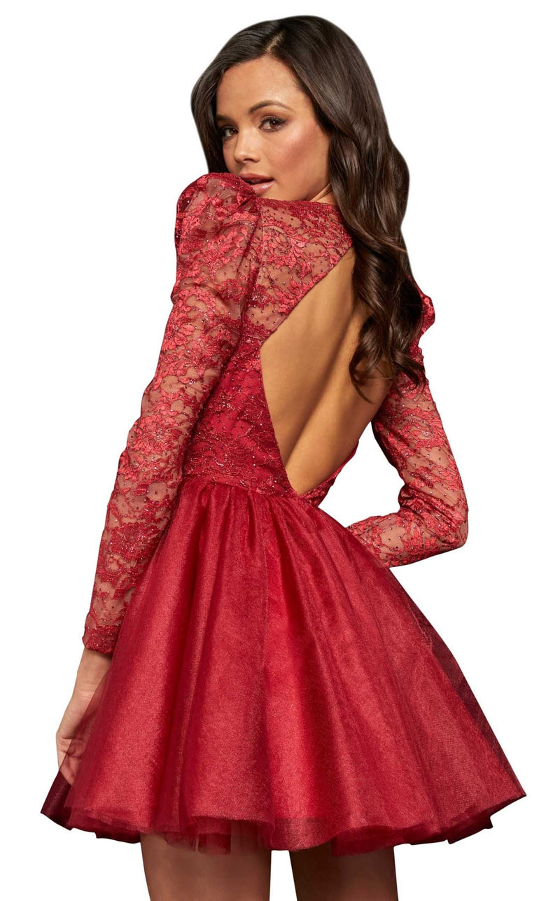 Sherri Hill 52981 Wine