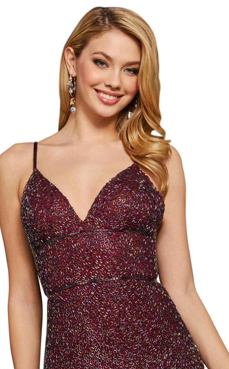 Sherri Hill 53014 Burgundy