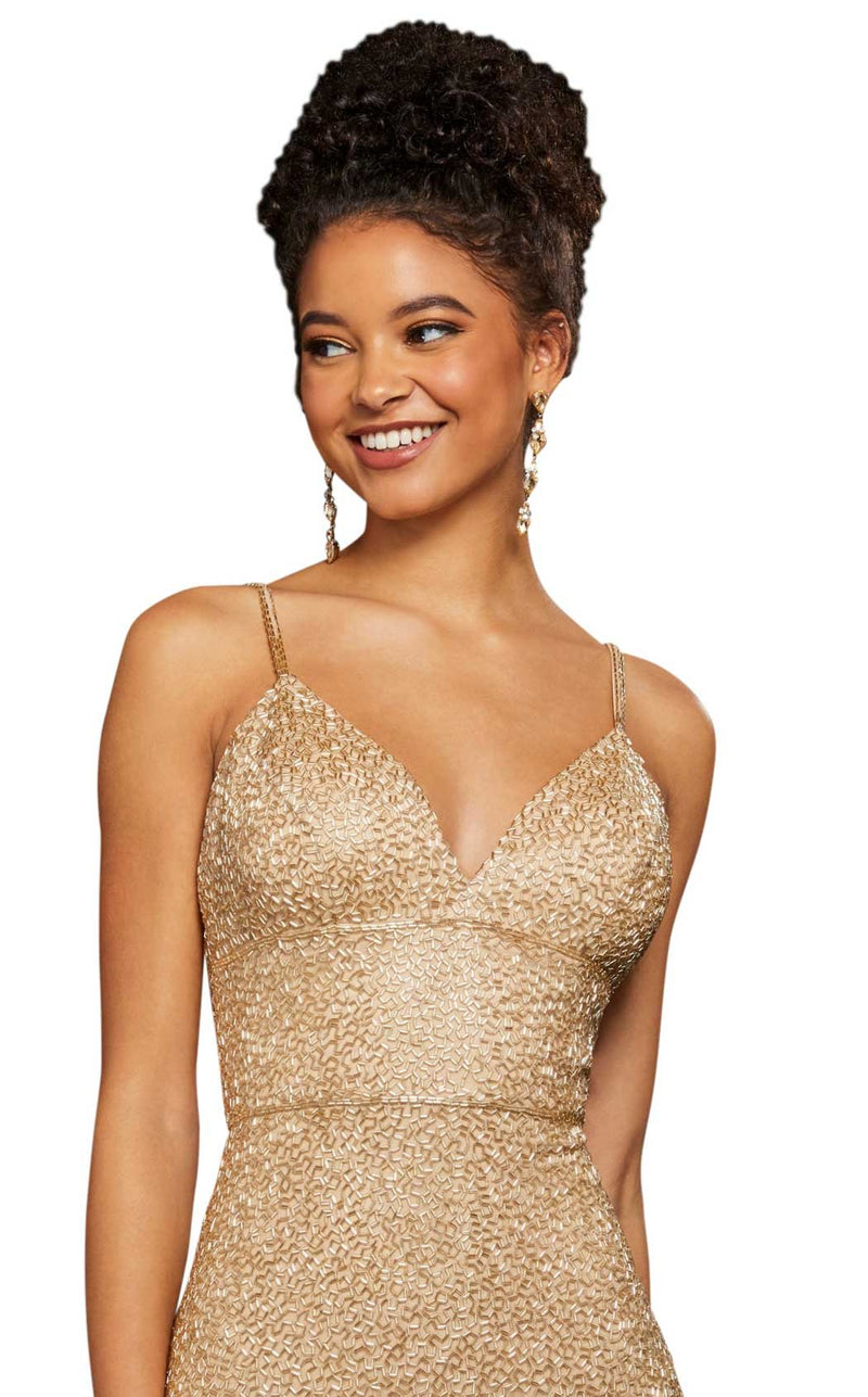 Sherri Hill 53014 Light Gold