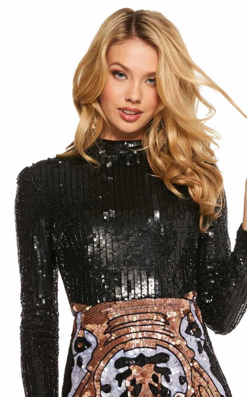 Sherri Hill 53041 Black Multi