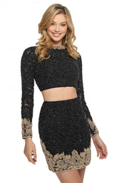 Sherri Hill 53059 Black/Gold