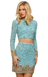 Sherri Hill 53059 Light-Blue-Gold