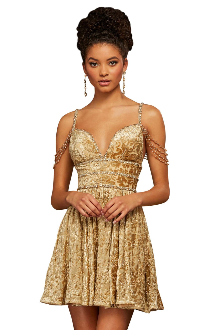 Sherri Hill 53065 Gold