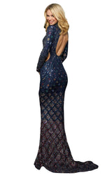 Sherri Hill 53133 Navy Multi