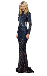 Sherri Hill 53133 Navy Multi