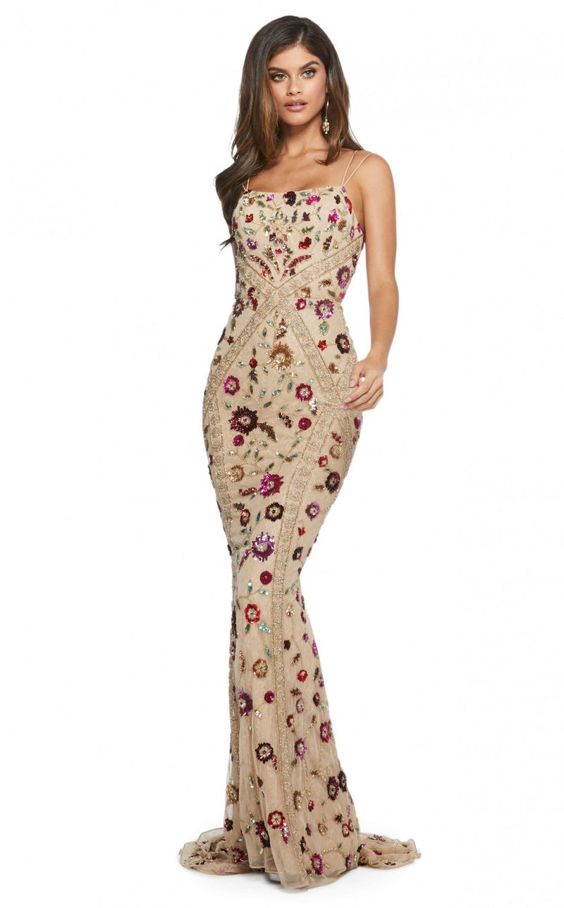 Sherri Hill 53134 Nude Multi