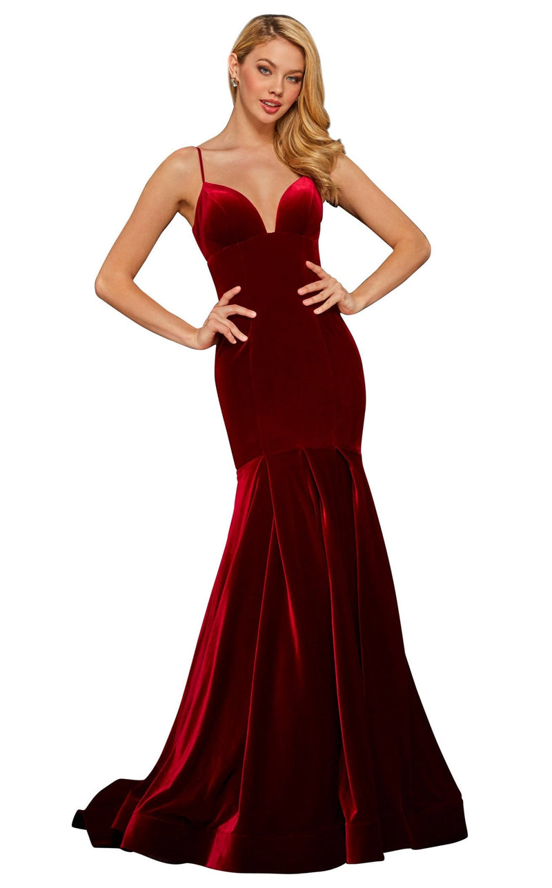 Sherri Hill 53137 Burgundy