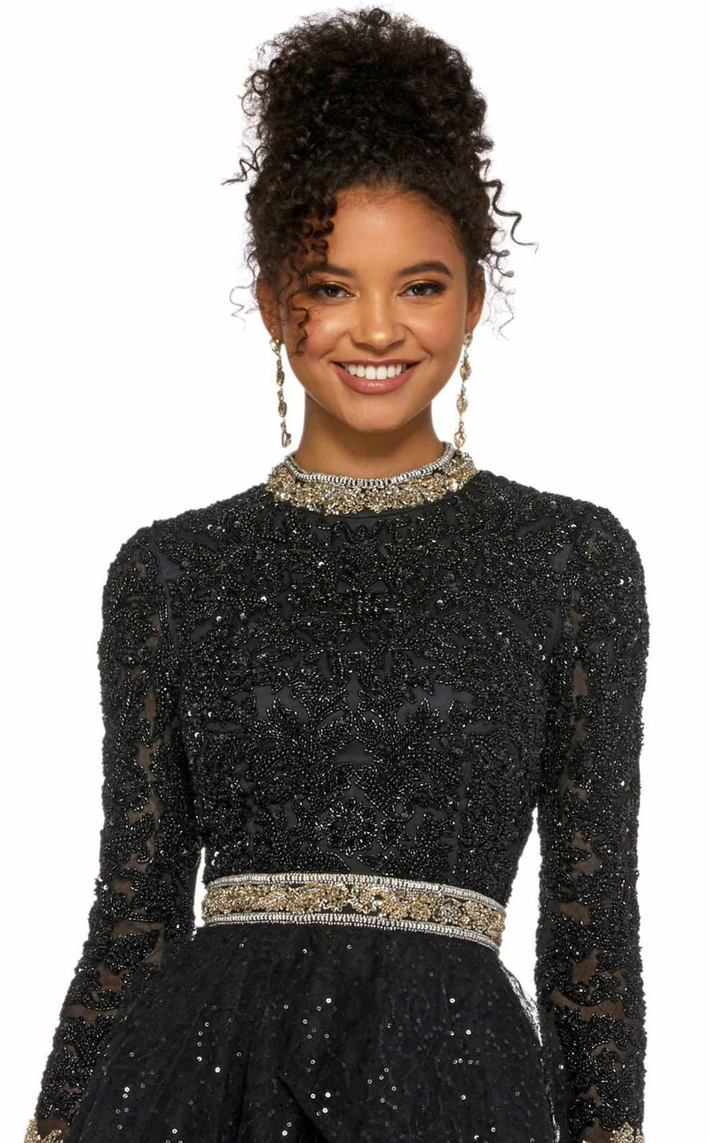 Sherri Hill 53144 Black/Gold