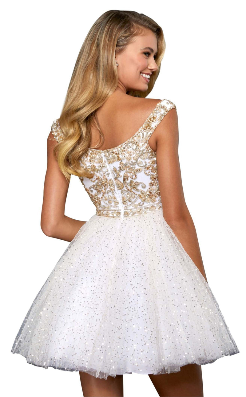 Sherri Hill 53229 Ivory/Gold