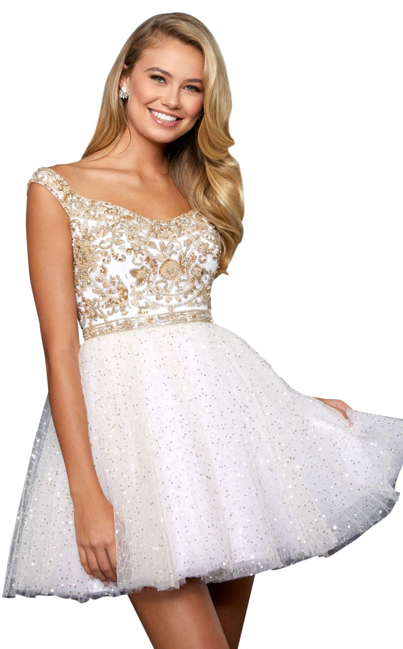 Sherri Hill 53229 Ivory/Gold