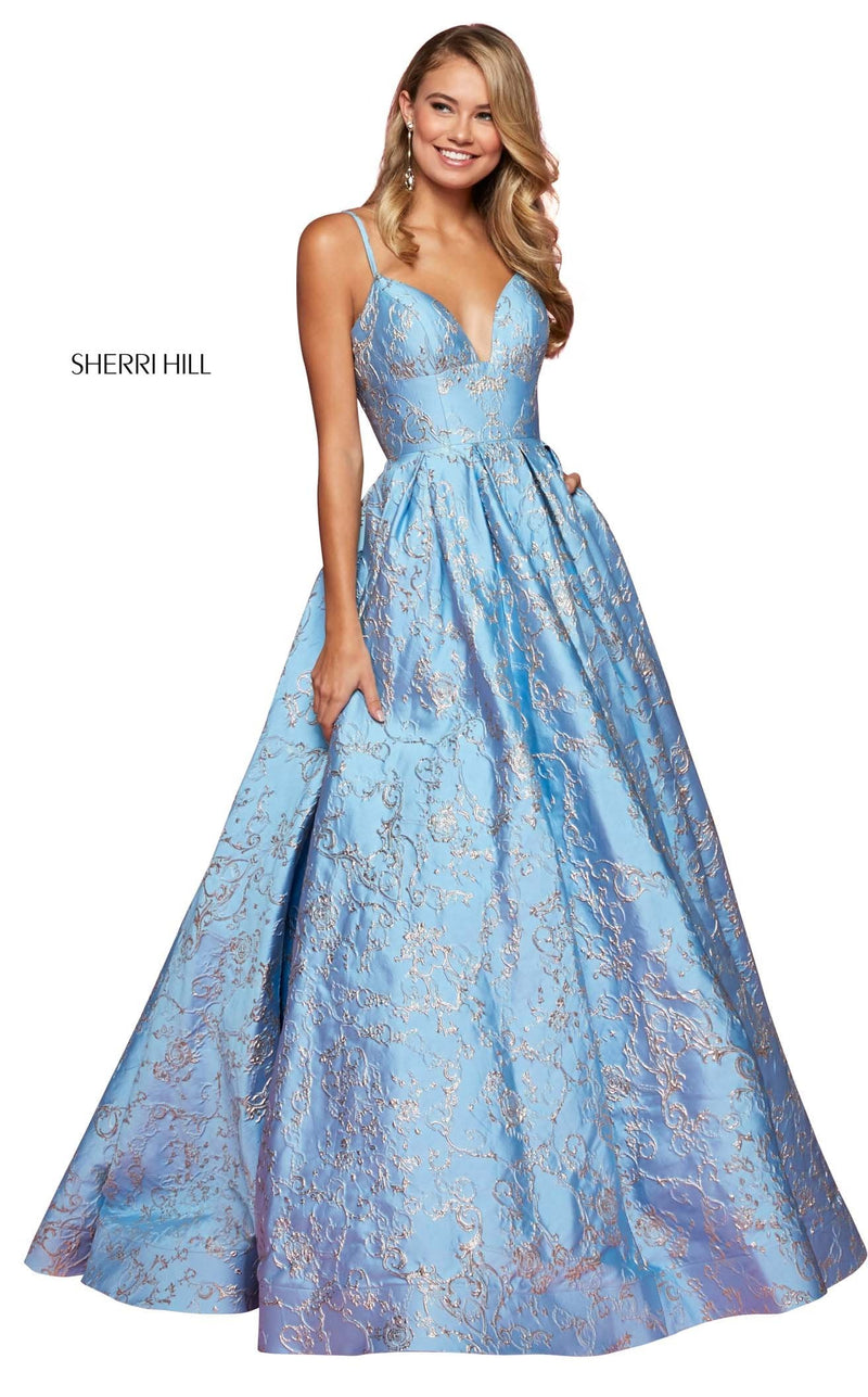 Sherri Hill 53328 Light Blue