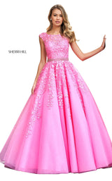 Sherri Hill 53356 Bright Pink