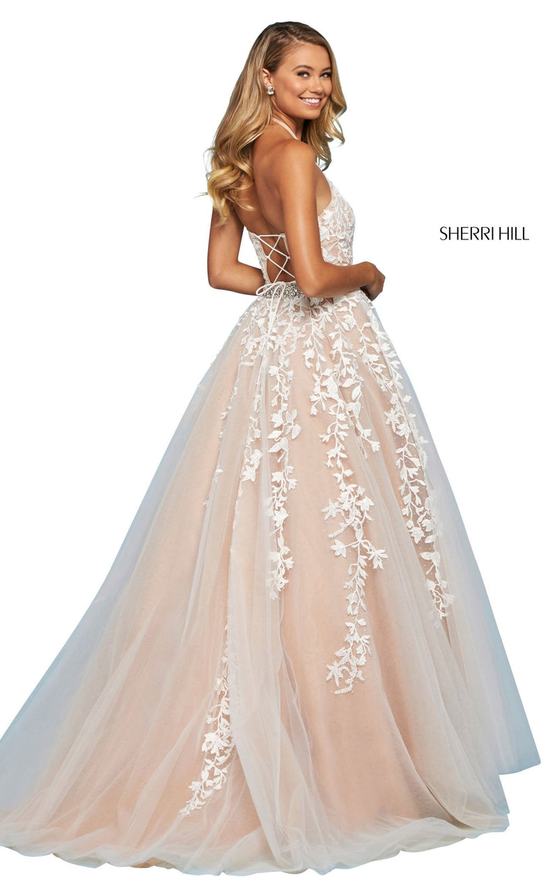 Sherri Hill 53371 Ivory/Nude