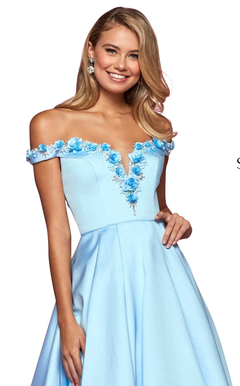 Sherri Hill 53408 Light Blue