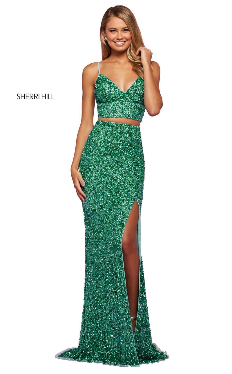 Sherri Hill 53448 Sequin 2 Piece Dress 