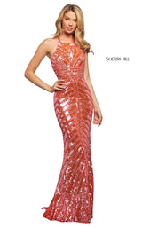 Sherri Hill 53455 Coral Pink