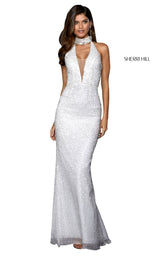 Sherri Hill 53495 Ivory/Silver