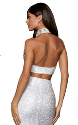 Sherri Hill 53495 Ivory/Silver