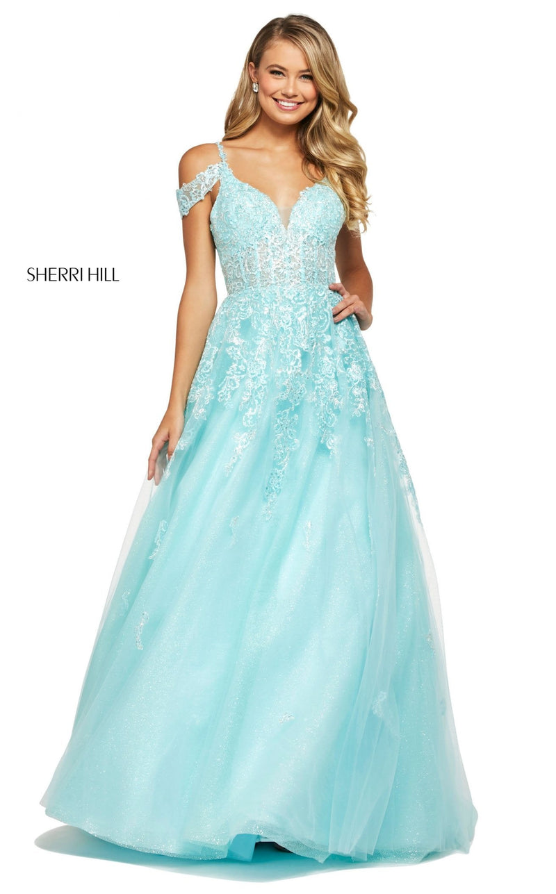 Sherri Hill 53518 Aqua