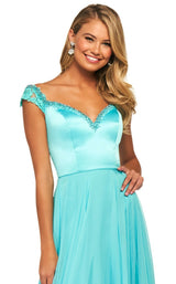 Sherri Hill 53549 Aqua