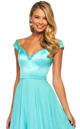 Sherri Hill 53549 Aqua