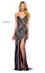 Sherri Hill 53572 Black Multi