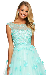 Sherri Hill 53684 Aqua