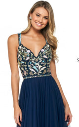 Sherri Hill 53803 Navy-Multi