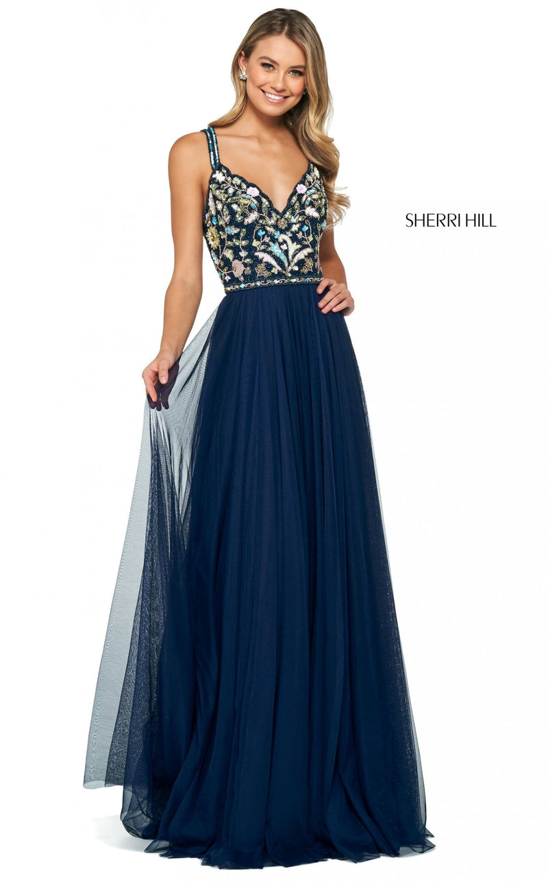 Sherri Hill 53803 Navy-Multi