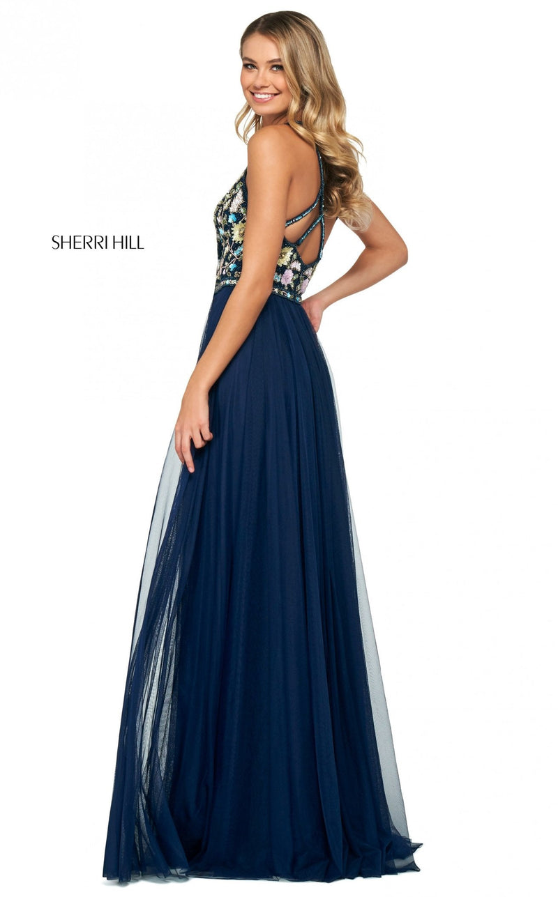 Sherri Hill 53803 Navy-Multi