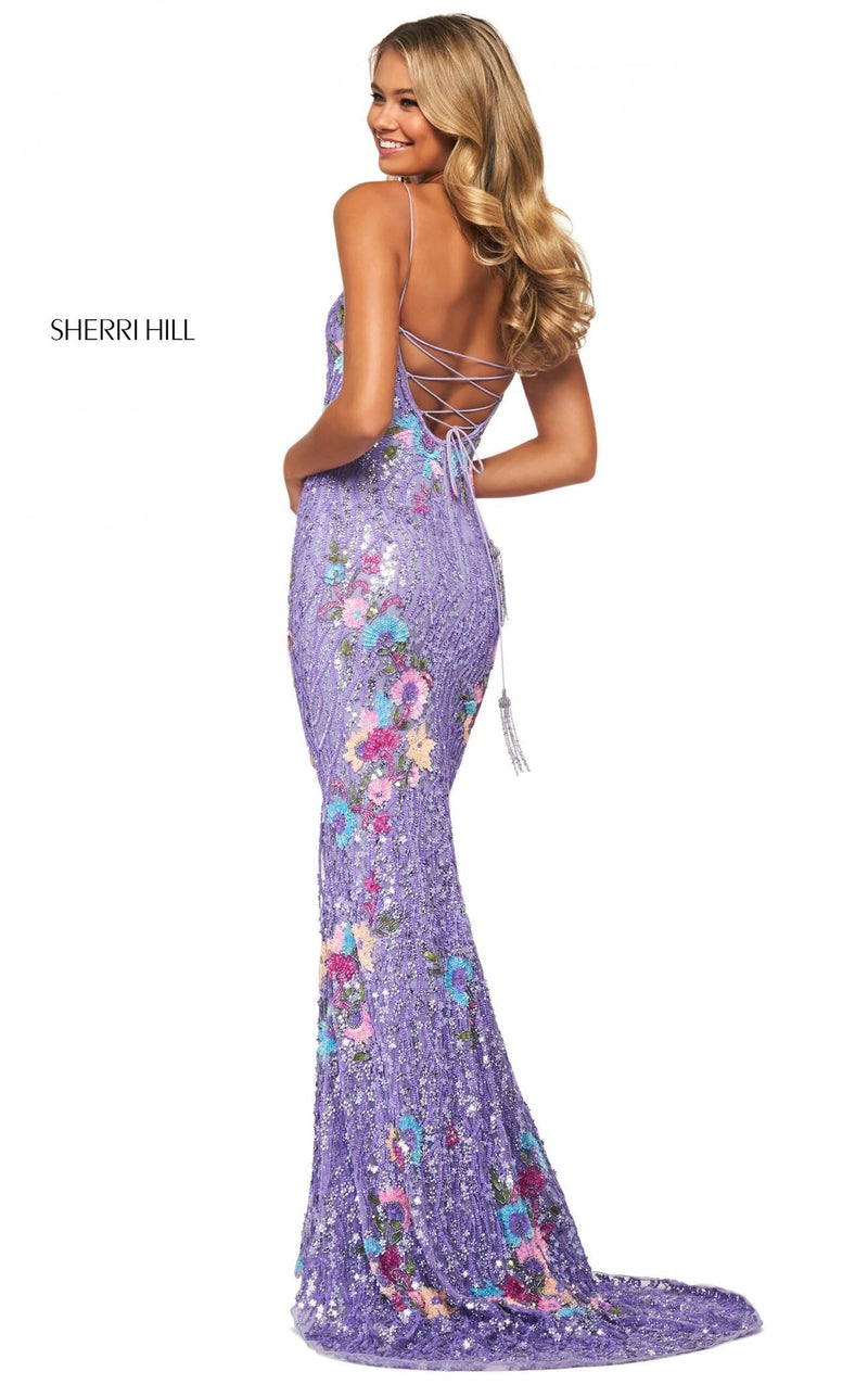 Sherri Hill 53816 Lilac Multi