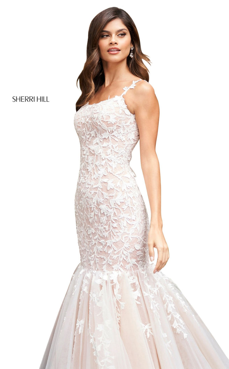 Sherri Hill 53826 Ivory/Nude