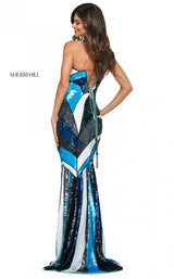 Sherri Hill 53899 Light Blue Multi