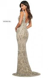 Sherri Hill 53912 Nude/Silver