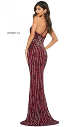 Sherri Hill 53913 Burgundy-Blush